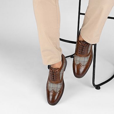 VANCE Jerome Men's Wingtip Oxford Shoes