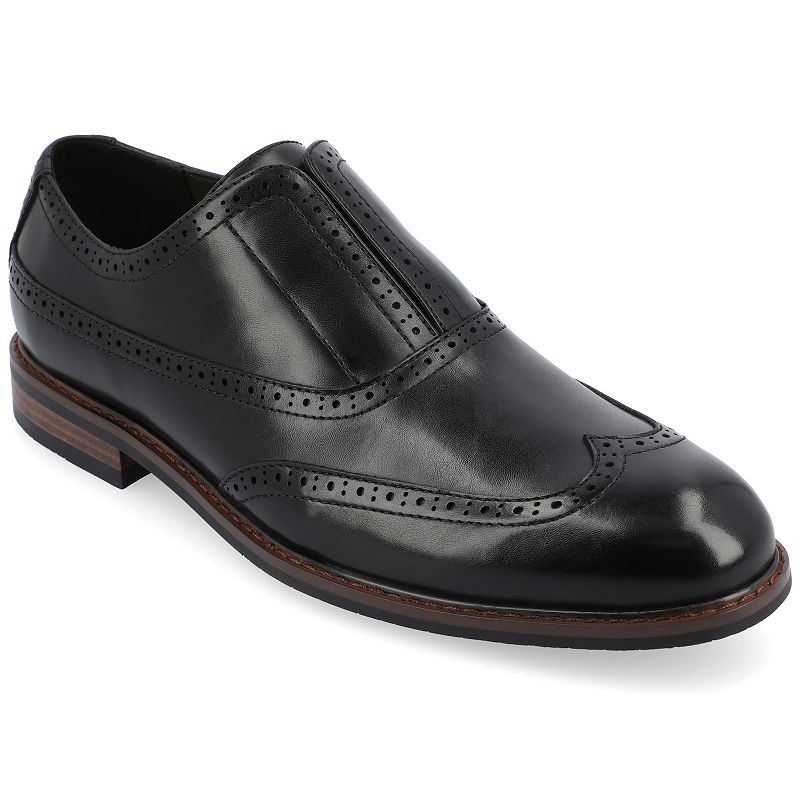 VANCE Nikola Men's Tru Comfort Foam Oxford Dress Shoes, Size: 9.5, Black