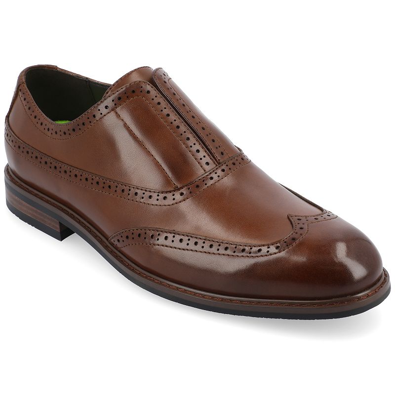 VANCE Nikola Men's Tru Comfort Foam Oxford Dress Shoes, Size: 8.5, Brown