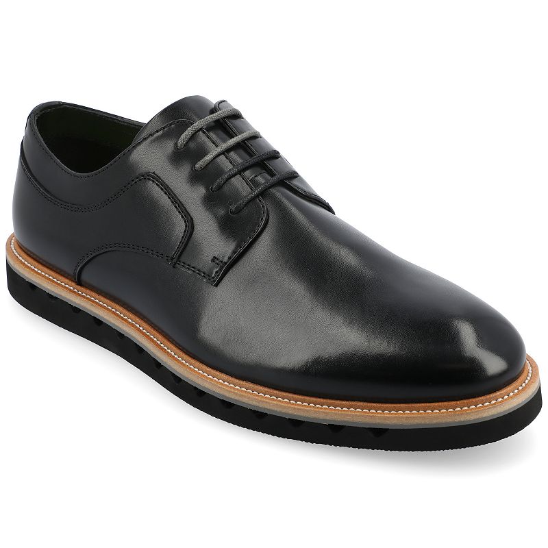 VANCE William Men's Tru Comfort Foam Lace-up Derby Shoes, Size: 10, Black