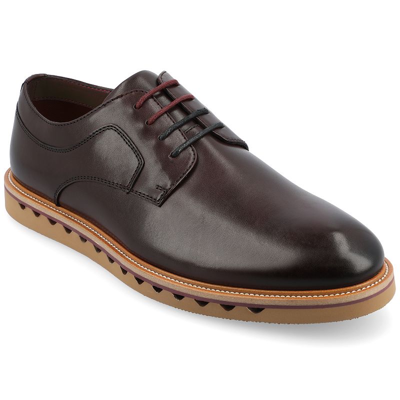 VANCE William Men's Tru Comfort Foam Lace-up Derby Shoes, Size: 11.5, Red