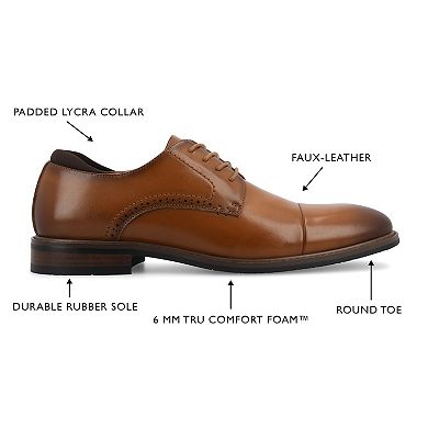 VANCE Maning Men's Tru Comfort Foam Lace-up Derby Shoes