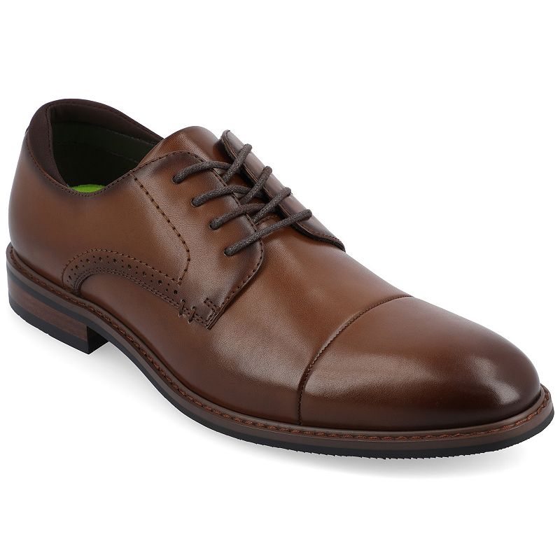 VANCE Maning Men's Tru Comfort Foam Lace-up Derby Shoes, Size: 11, Brown