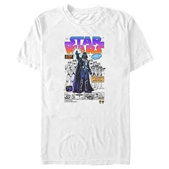 Big & Tall Star Wars Dark Side Comic Cover Graphic Tee