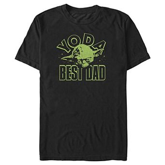 Big & Tall Star Wars Yoda Best Dad Poster Graphic Tee