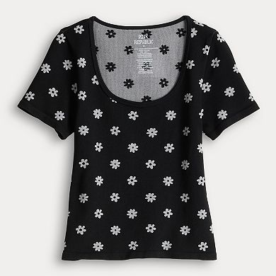 Juniors' Pink Republic Seamless Scoop Neck Top