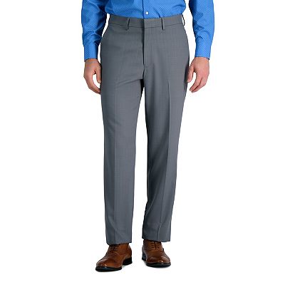 haggar men's straight fit dress pants Haggar Premium Comfort Dress Pants, Pleated Front in Black main image 1