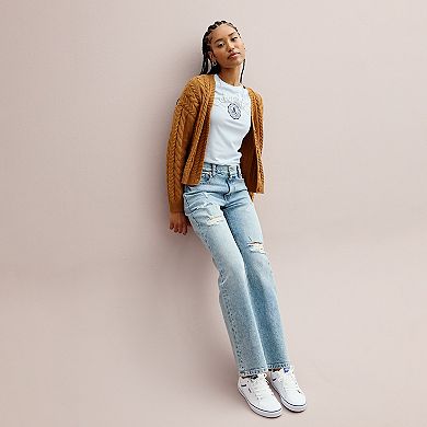 Juniors’ Aeropostale High Waisted Flared Jeans