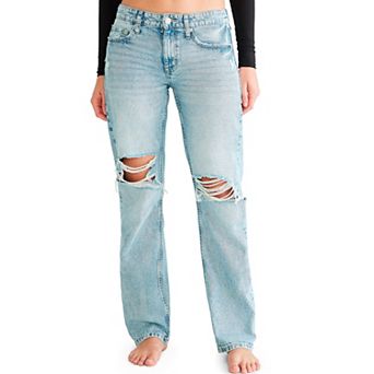 Juniors’ Aeropostale Distressed Low-Rise Baggy Jeans
