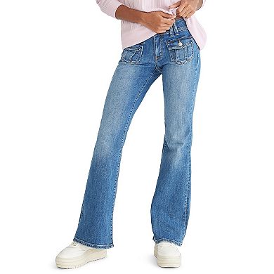 Juniors’ Aeropostale Fashion Pocket Low-Rise Flare Jeans