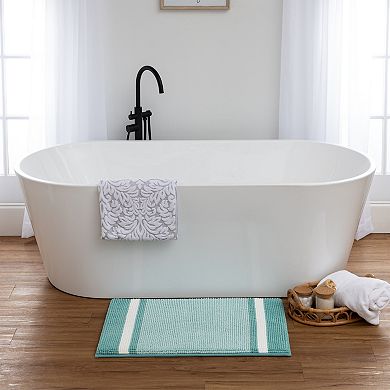 The Big One® Chenille Stripe Memory Foam Bath Mat