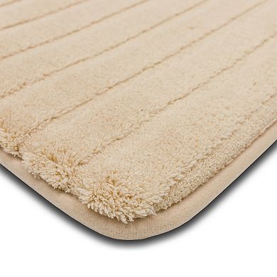 The Big One® Plush Stripe Memory Foam Bath Mat