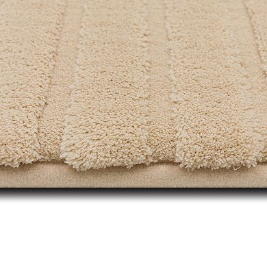 The Big One® Plush Stripe Memory Foam Bath Mat