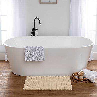 The Big One® Plush Stripe Memory Foam Bath Mat