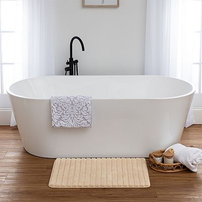 The Big One® Plush Stripe Memory Foam Bath Mat