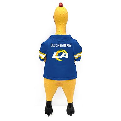 NFL Rams Rubber Chicken Pet Toy