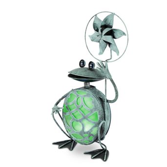 Gerson Solar Frog Floor Decor