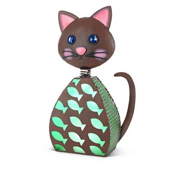 Gerson Solar Cat Fish Cutout Floor Decor
