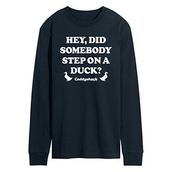 Men's Caddy Shack Step On A Duck Long Sleeve Graphic Tee