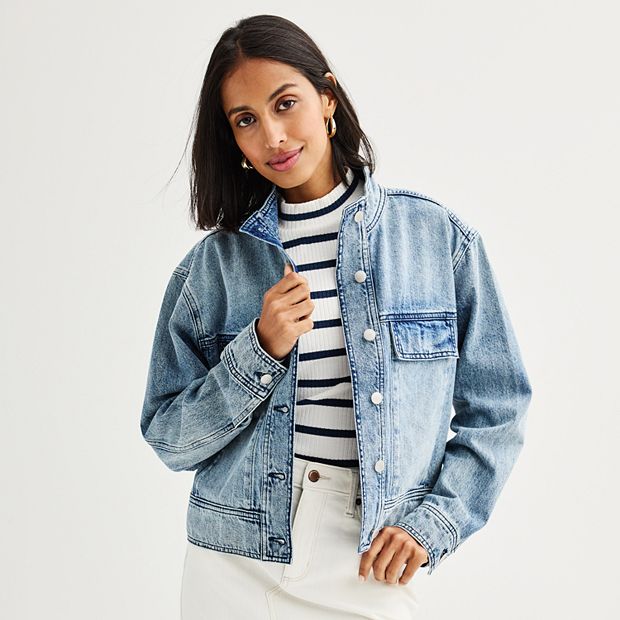 Women s Sonoma Goods For Life Utility Denim Jacket