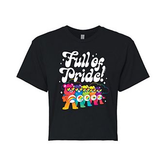 Juniors' Care Bears Full Of Pride Cropped Tee
