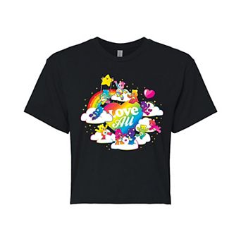 Juniors' Care Bears Love All Pride Cropped Tee