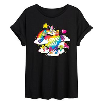 Juniors' Care Bears Love All Pride Oversized Tee