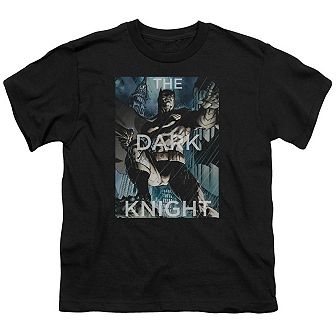 Batman Fighting The Storm Short Sleeve Youth T-shirt