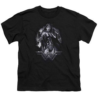 Batman V Superman Rainy Night Short Sleeve Youth T-shirt