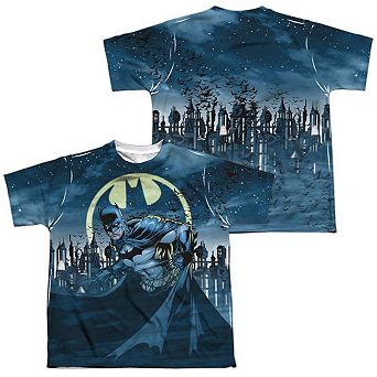Batman Heed The Call Short Sleeve Youth Poly Crew T-shirt