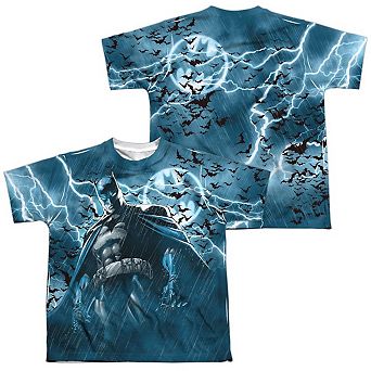 Batman Stormy Knight Short Sleeve Youth Poly Crew T-shirt