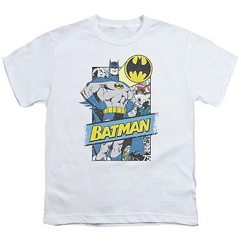 Batman Out Of The Pages Short Sleeve Youth T-shirt