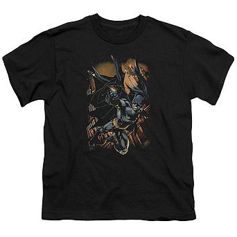 Batman Grapple Fire Short Sleeve Youth T-shirt