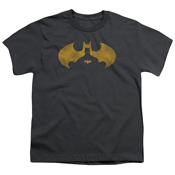 Batman Bat Symbol Knockout Short Sleeve Youth T-shirt