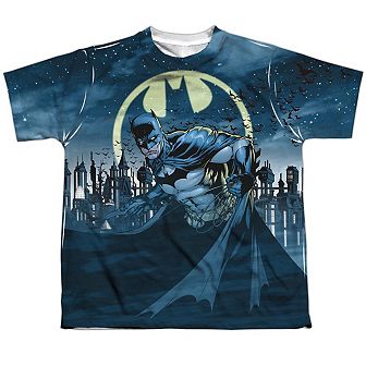 Batman Heed The Call Short Sleeve Youth Poly Crew T-shirt