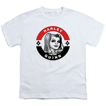 Batman Harley President Circle Short Sleeve Youth T-shirt