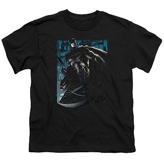 Batman Knight Falls In Gotham Short Sleeve Youth T-shirt