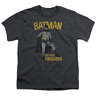 Batman Classic Tv Caped Crusader Short Sleeve Youth T-shirt