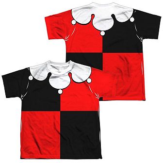 Batman Quinn Costume Short Sleeve Youth Poly Crew T-shirt