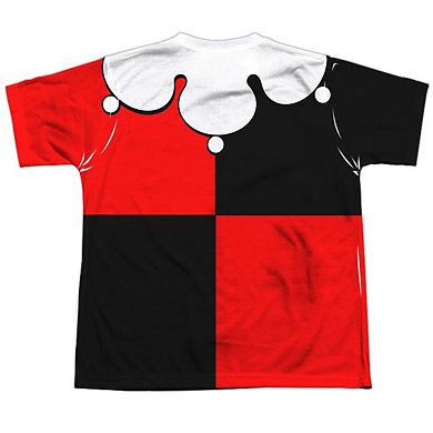 Batman Quinn Costume Short Sleeve Youth Poly Crew T-shirt