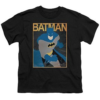 Batman Simple Bm Poster Short Sleeve Youth T-shirt