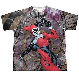 Batman Roller Coaster Of Love Short Sleeve Youth Poly Crew T-shirt