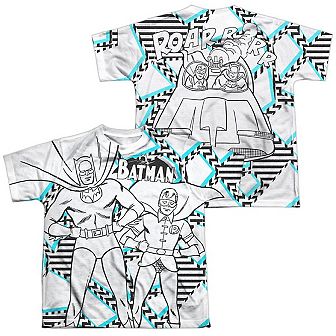 Batman Gaudy Bat Short Sleeve Youth Poly Crew T-shirt