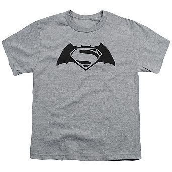 Batman V Superman Simple Logo Short Sleeve Youth T-shirt