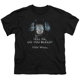 Batman V Superman Do You Bleed Short Sleeve Youth T-shirt