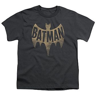 Batman Classic Tv Vintage Logo Short Sleeve Youth T-shirt