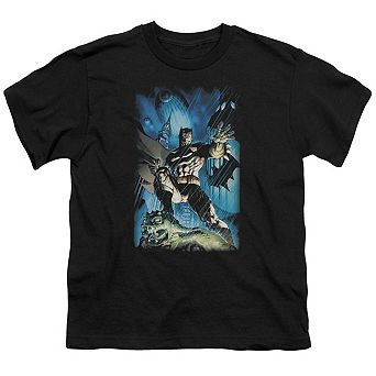 Batman Stormy Dark Knight Short Sleeve Youth T-shirt
