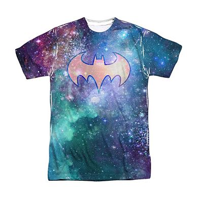Batman Galaxy Symbol Short Sleeve Youth Poly Crew T-shirt