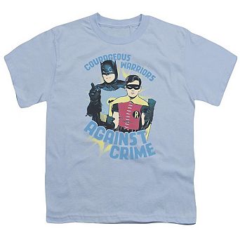 Batman Classic Tv Courageous Warriors Short Sleeve Youth T-shirt