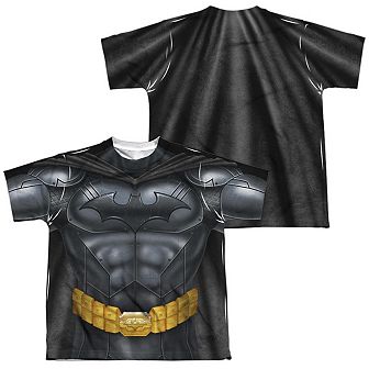 Batman Athletic Uniform Short Sleeve Youth Poly Crew T-shirt